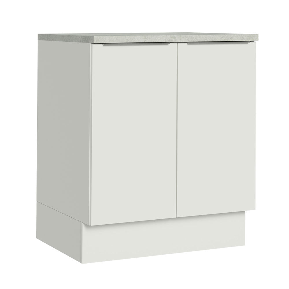 Balcão de Cozinha Madesa Stella 70 cm 2 Portas Branco