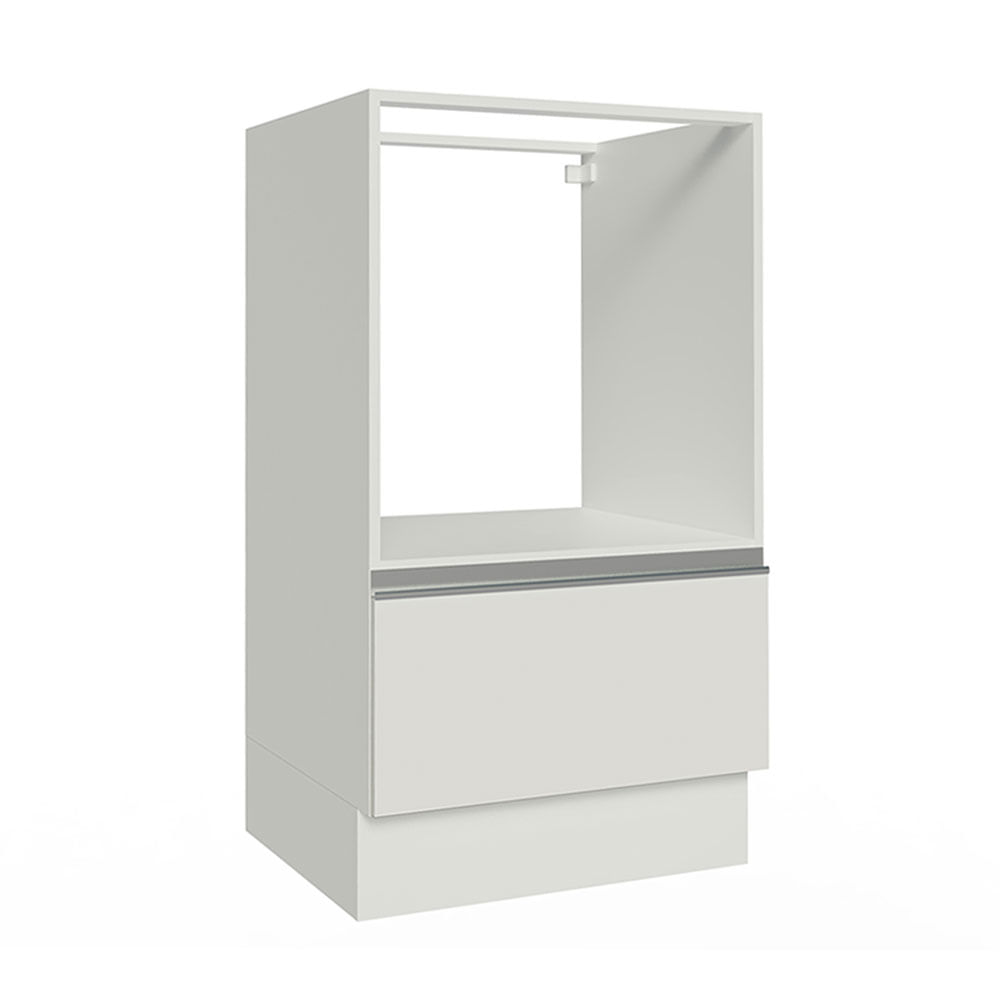 Balcão para Forno e Micro-Ondas Madesa Glamy 60 x 60 cm 1 Porta (Sem Tampo) Branco