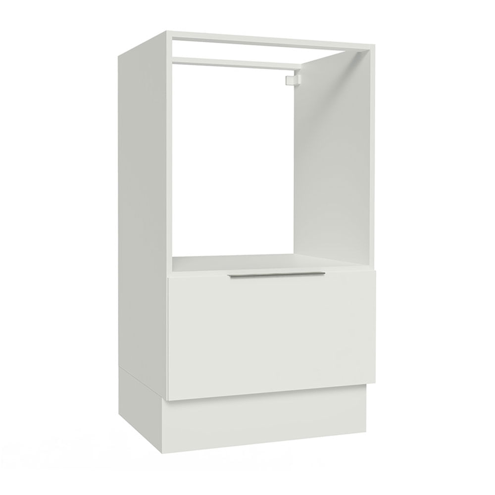 Balcão para Forno e Micro-Ondas Madesa Stella 60 x 60 cm 1 Porta (Sem Tampo) Branco