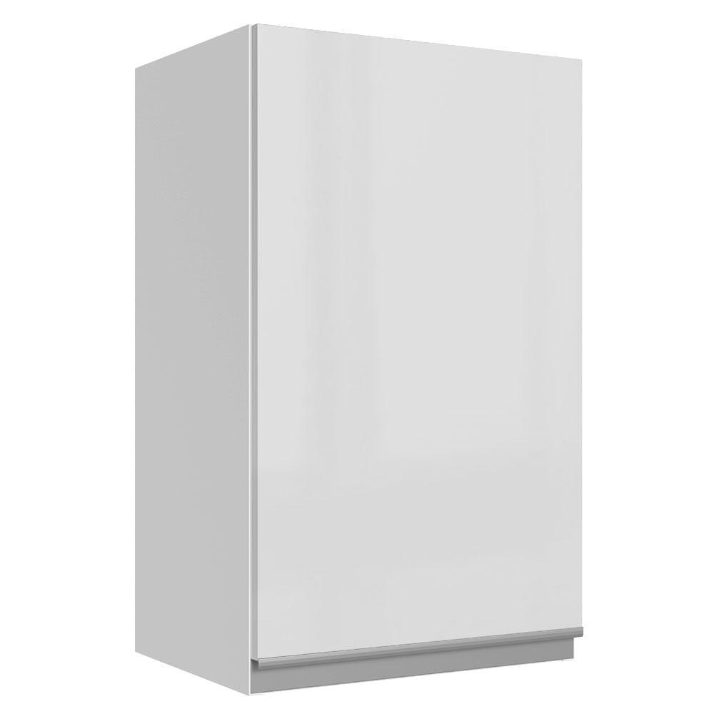 Armário Aéreo Madesa Acordes 100 Mdf 40 Cm 1 Porta Branco Brilho Madesa Móveis Lojamadesa 7783