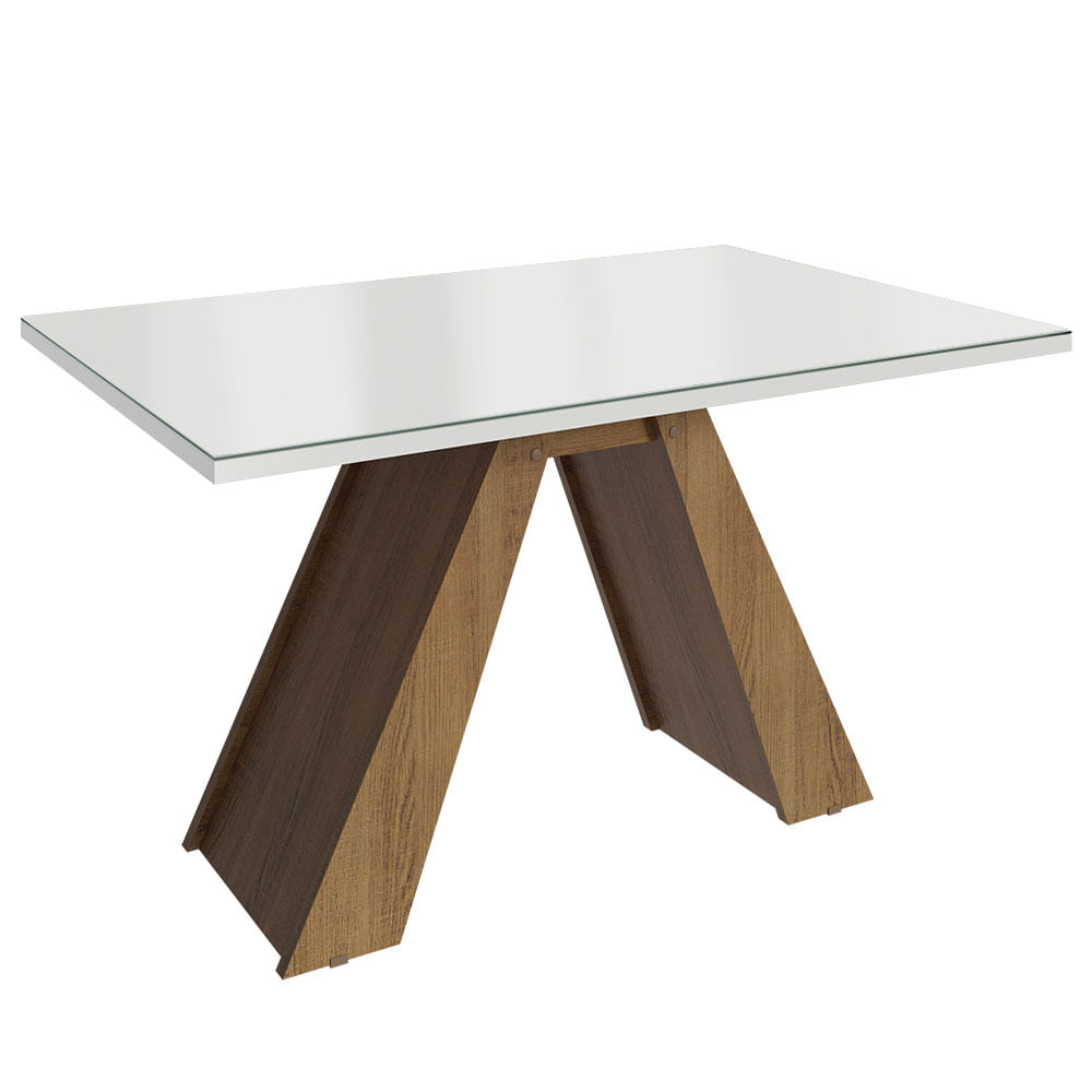 01-52766E3-perspectiva-mesa-jantar-retangular-tampo-vidro-rustic-branco-5276-madesa
