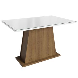 01-53656E3-perspectiva-mesa-jantar-retangular-tampo-vidro-rustic-branco-5365-madesa