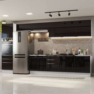 01-GRLX40000173-ambientado-armario-cozinha-completa-400cm-branco-preto-lux-da-thauane-madesa