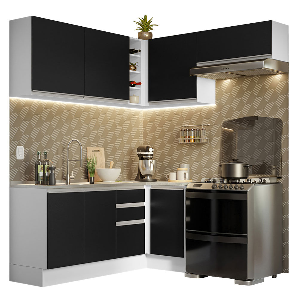 02-GCGL34900773-perspectiva-armario-cozinha-completa-canto-349cm-branco-preto-glamy-madesa-07