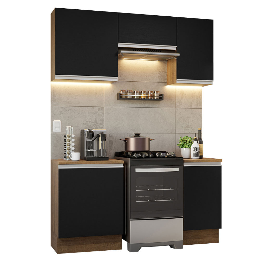02-GRGL1600077K-perspectiva-armario-cozinha-completa-160cm-rustic-preto-glamy-madesa-07