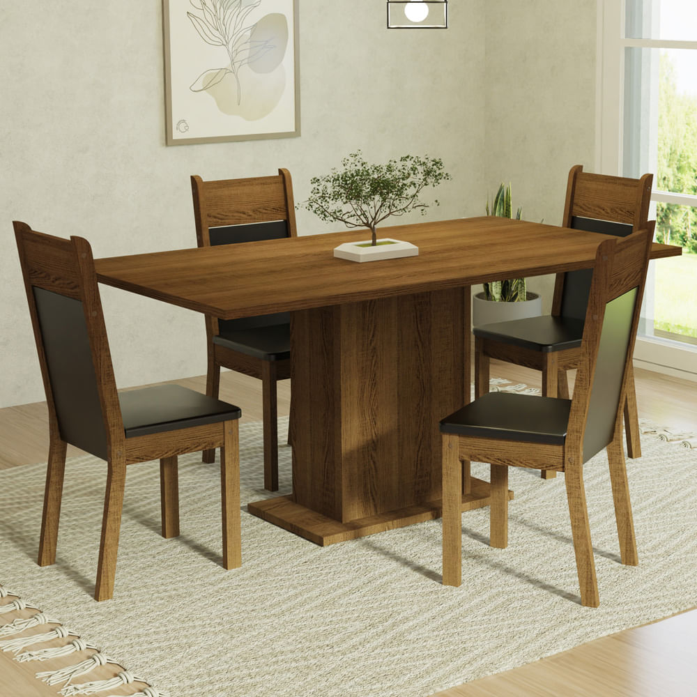 01-MDJA0401555ZPT-ambientado-conjunto-sala-jantar-mesa-tampo-madeira-4-cadeiras-rustic-preto-elisa-madesa